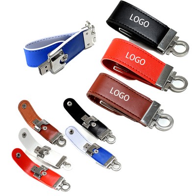 Badge Leather Drive -16GB