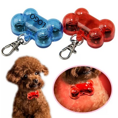 Bone-shaped Luminous Pet Pendant