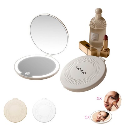 LED Folding Vanity Mirror