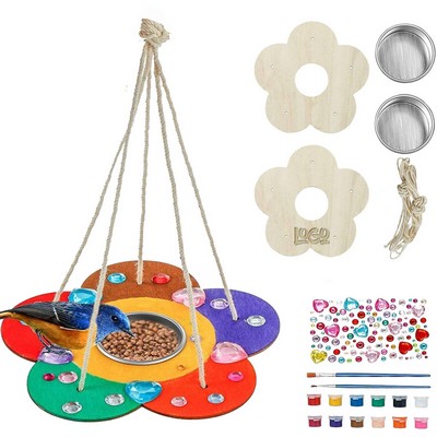 Wooden Kids DIY Bird Feeder Paint Kit