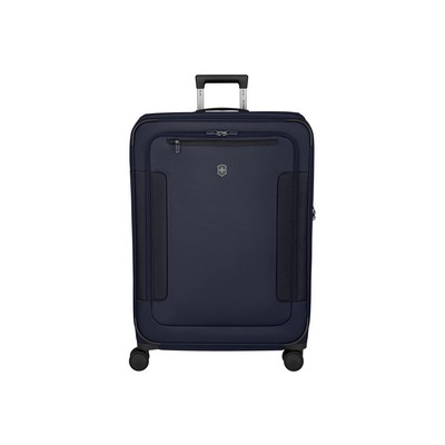 Werks Traveler 7.0, Large Case, 8-Wheel Softside Expandable Travel Case, Navy Blue