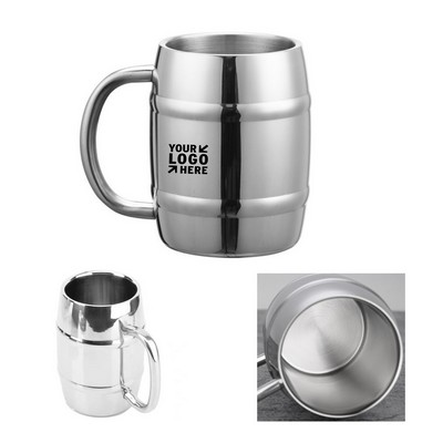 17 Oz. Stainless Steel Double Wall Beer Mug