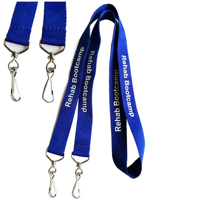 3/4" Double J-Hooks Lanyard
