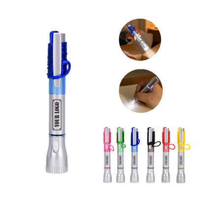Flashlight Pen with Lanyard