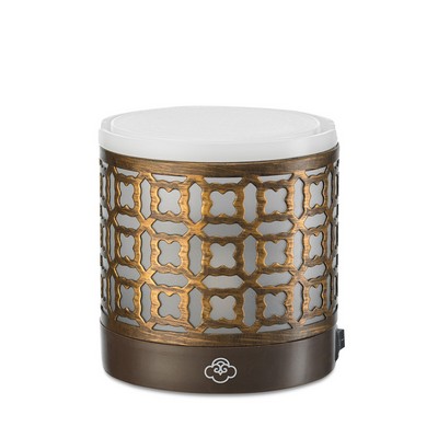 Serene House® Four Leaf Brown Metal No-Spill Wax Melt Wall-Plug