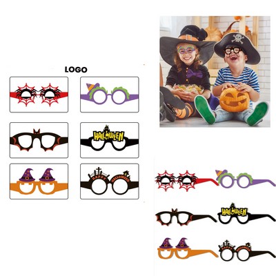Halloween Themed Paper Glasses