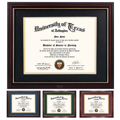 Premium Pine Wood Certificate Display Frame