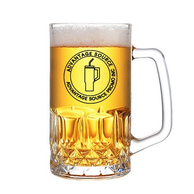 30 Oz. Large Glass Beer Mug W/ Handle