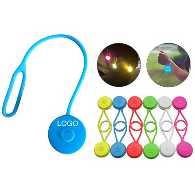 Silicone Backpack Night Running Flashlight