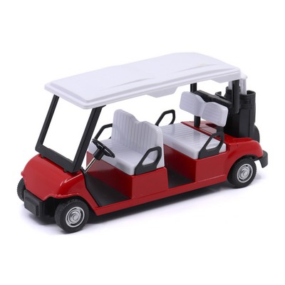 6.5" 4 Seat Golf Cart with Clubs - Diecast Model