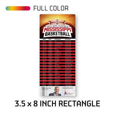 3.50" x 8.00" Schedule & Calendar Magnet