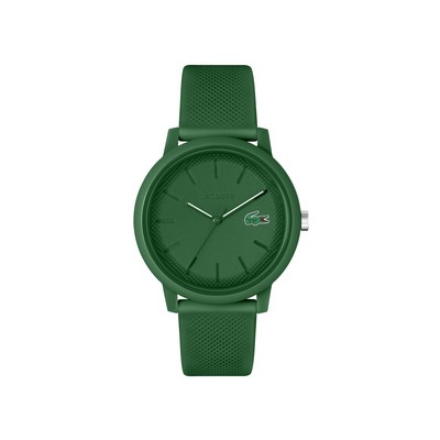 Lacoste L.12.12. Gents Green Silicone Strap Watch