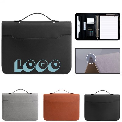 Zippered Leather Padfolio