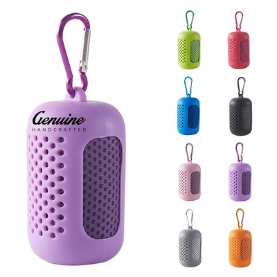 Sports Cooling Towel with Silicone Case