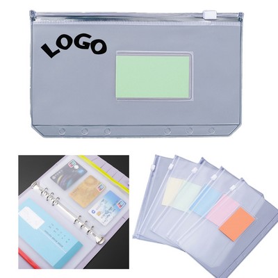6-Ring Binder Notebook With PVC Zipper Pouch