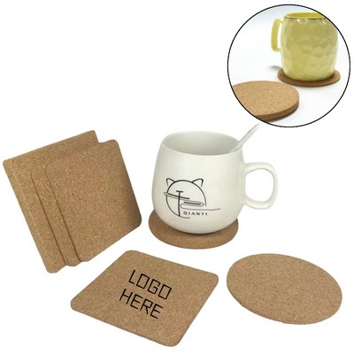 Custom Square Cork Coasters