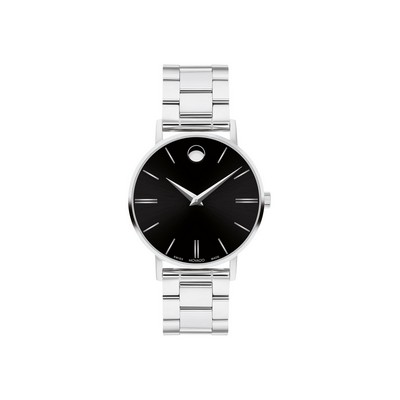 Movado Corporate Classic Ladies Black Dial Watch
