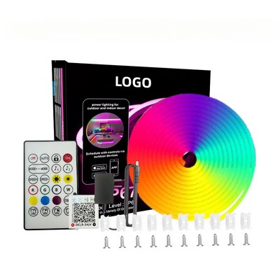 Smart Voice-Controlled RGB Neon Light Strip 40M Silicone LED