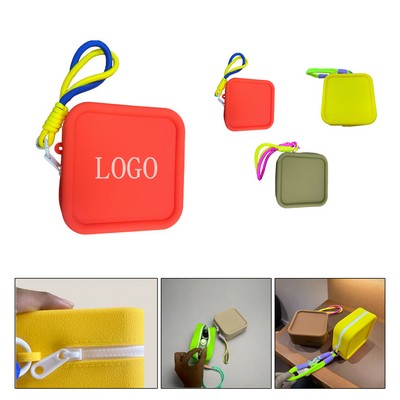 Portable Silicone Cube Bag
