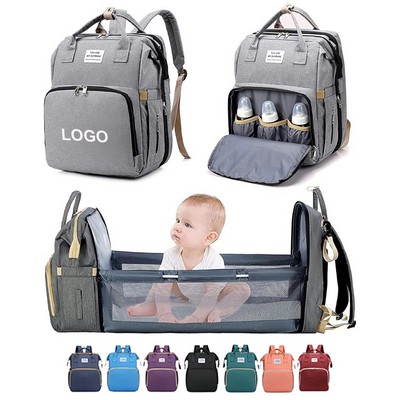 Multi-Function Portable Diaper Baby Bag Backpack with Changing Station