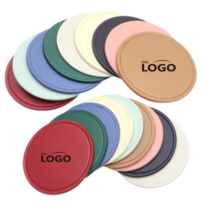 Pu Leather Round Coasters