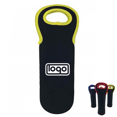 Insulated Cooler Bag Neoprene Wine Bottle Sleeve