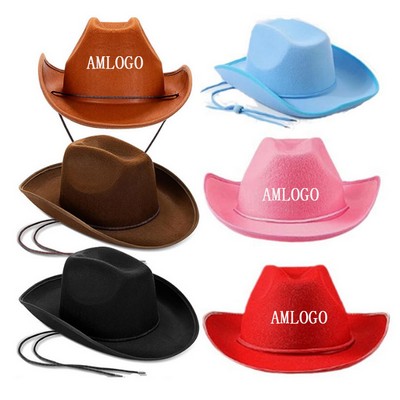 Vintage Western Suede Cowboy Hat