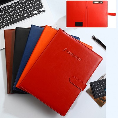Faux Leather Portfolio Folder Binder