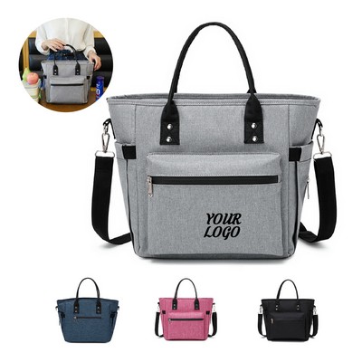 Large Insulated Cooler Bento Box Tote Lunch Bags