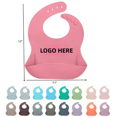 Cute Waterproof Silicone Baby Bibs