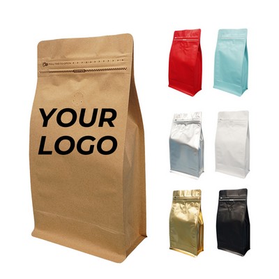 Tear-Off Strip Coffee Pouch With Valve