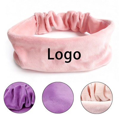 Women's Soft Fleece Spandex Elastic Headband