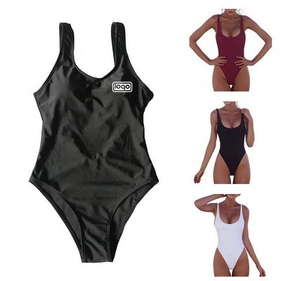 Women's Retro Low Back Swimsuit