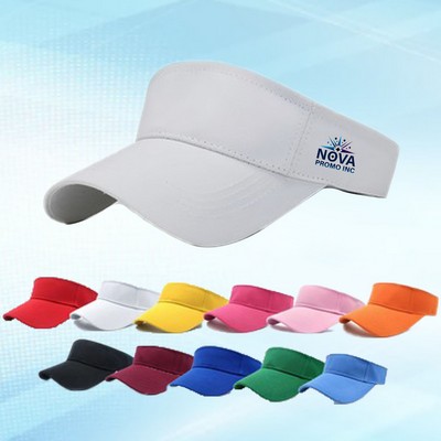 Twill Cotton Sun Visor Hat for Stylish Breathable Sun Protection During Outdoor Activities