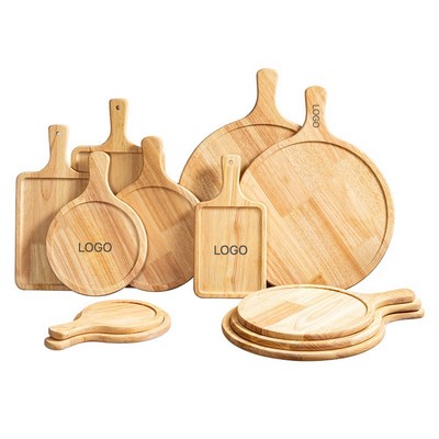 Japanese Style Oak Wood Uncoated Pizza Tray Steak Board Sushi Plate Cheese Snack Serving Board