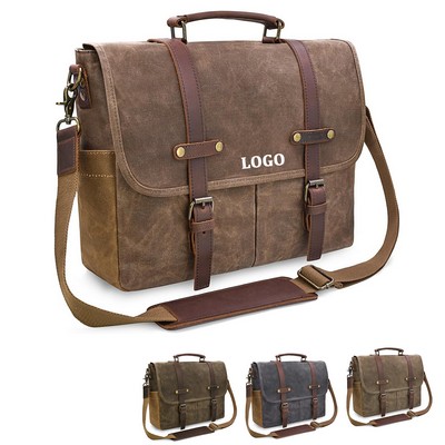 Waxed Canvas Briefcase