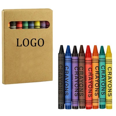 Colored Crayons in Paper Packaging