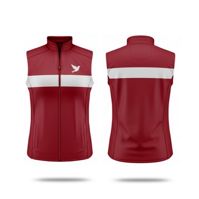 Unisex & Women's Sublimation Full-Zip Vest w/ Pockets - 220G Warp Knit