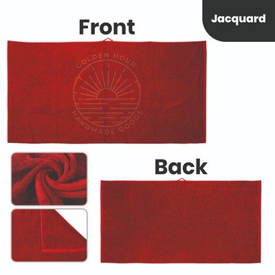 Custom Heavyweight Velour Beach Towel