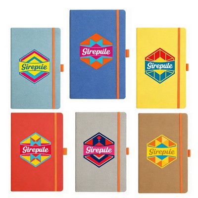 RPET Heathered Journal w/Pen Loop