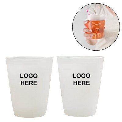 16oz Transparent PP Frosted Water Cup