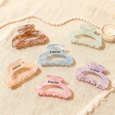 2.7" L Tortoise Shell Claw Clip French Barrette for Women