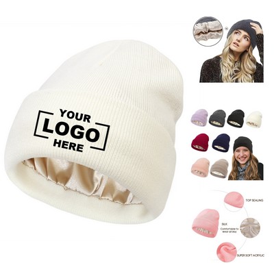 Autumn Winter New Hat Women's Warm Knitted Color Ding HatsWoolen Hats