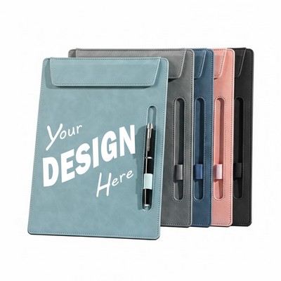 A4 Premium PU Leather Clipboard Writing Pad