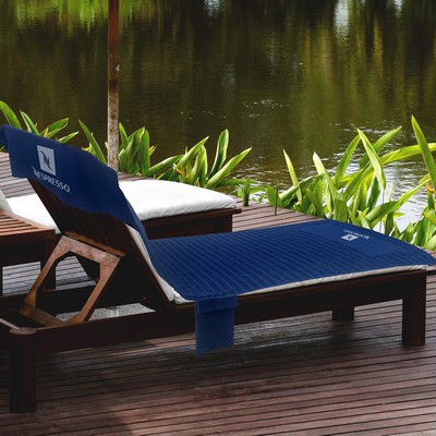 Chaise Lounge Towel in Custom Solid Color Velour (28" x 76" - 325 GSM weight)