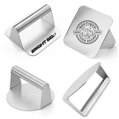 Premium Stainless Steel Burger Press & Grill Smasher