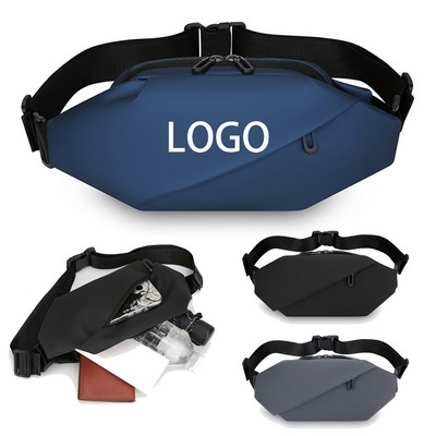 Crossbody Fanny Pack with 2-Zipper Pockets