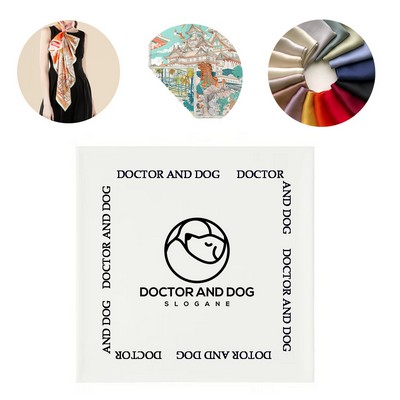 Machine Washable Silk-like Satin Square Bandanna