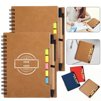 Notepad Notebook With Pen Sticky Notes Journal Business