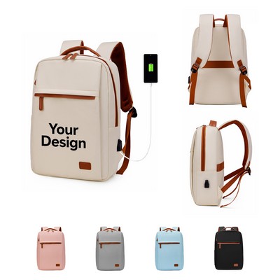 Business Laptops Backpack With USB Charging Port